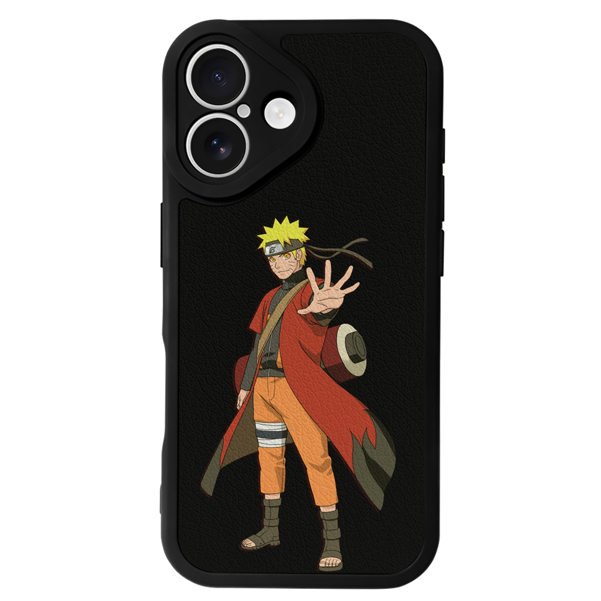 （画像用） NARUTO -ナルト- うずまき ナルト Uzumaki Naruto 【iPhone 16シリーズ対応】シリコンスマホケース（レザー調） 材質：シリコン